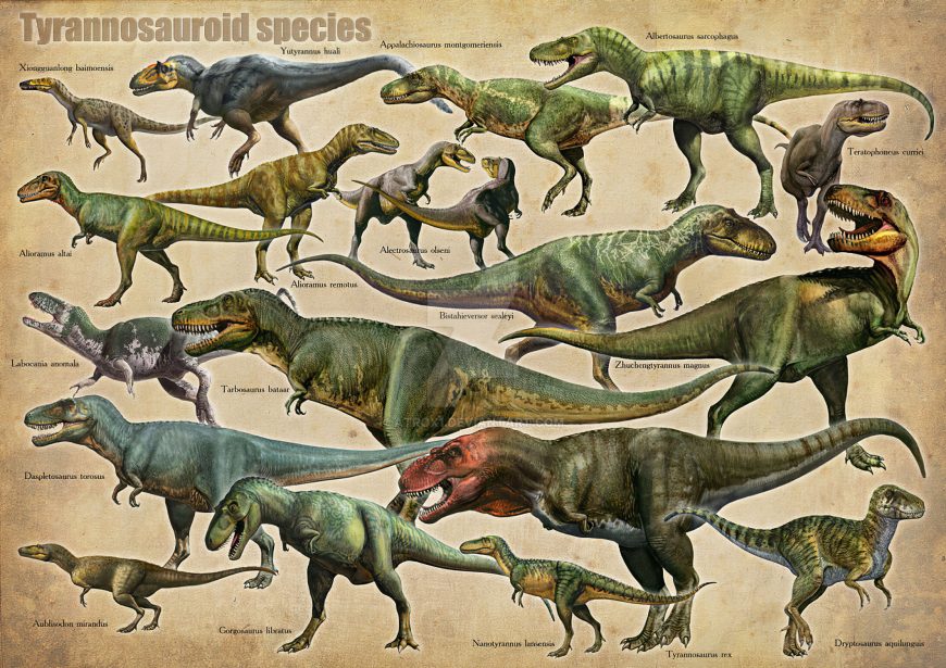 Dinosaurs types chart – pIXELsHAM